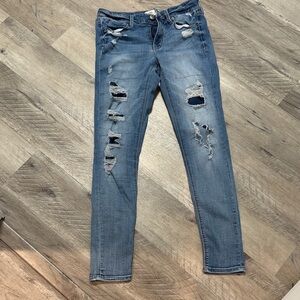 Women’s MUDD Distressed Skinny Jeans - Blue